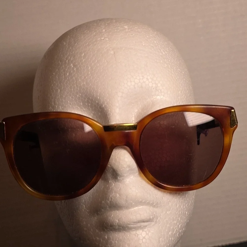 GIANFRANCO FERRE GFF 16/S 405‎ 53 MADE IN ITALY 80'S Brown Gold